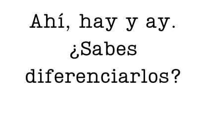 Ahí, Hay y Ay caminaban